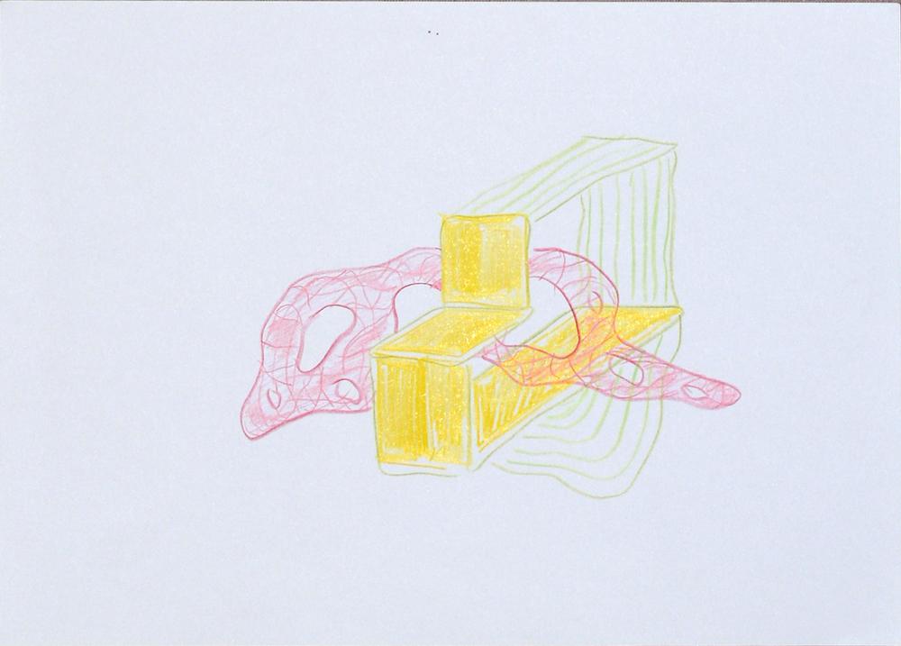 Drawing 19, Ryu Sung Chul, 2015, color pencil, water color on paper